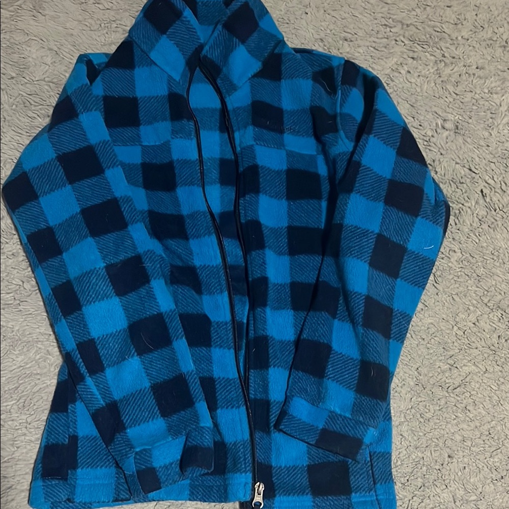 Kids Blue Checkered Jacket